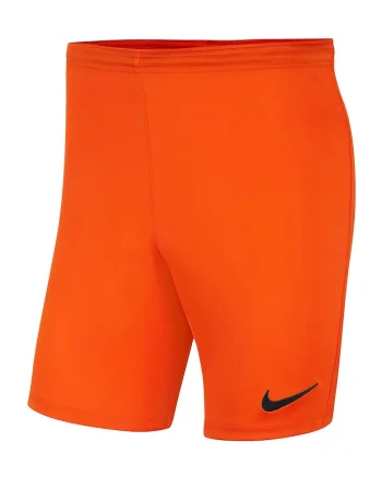 Pantaloni scurti cu tehnologie Dri-FIT pentru fotbal Park III, Portocaliu mandarina
