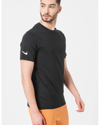 Tricou de bumbac pentru fotbal Park20, Negru