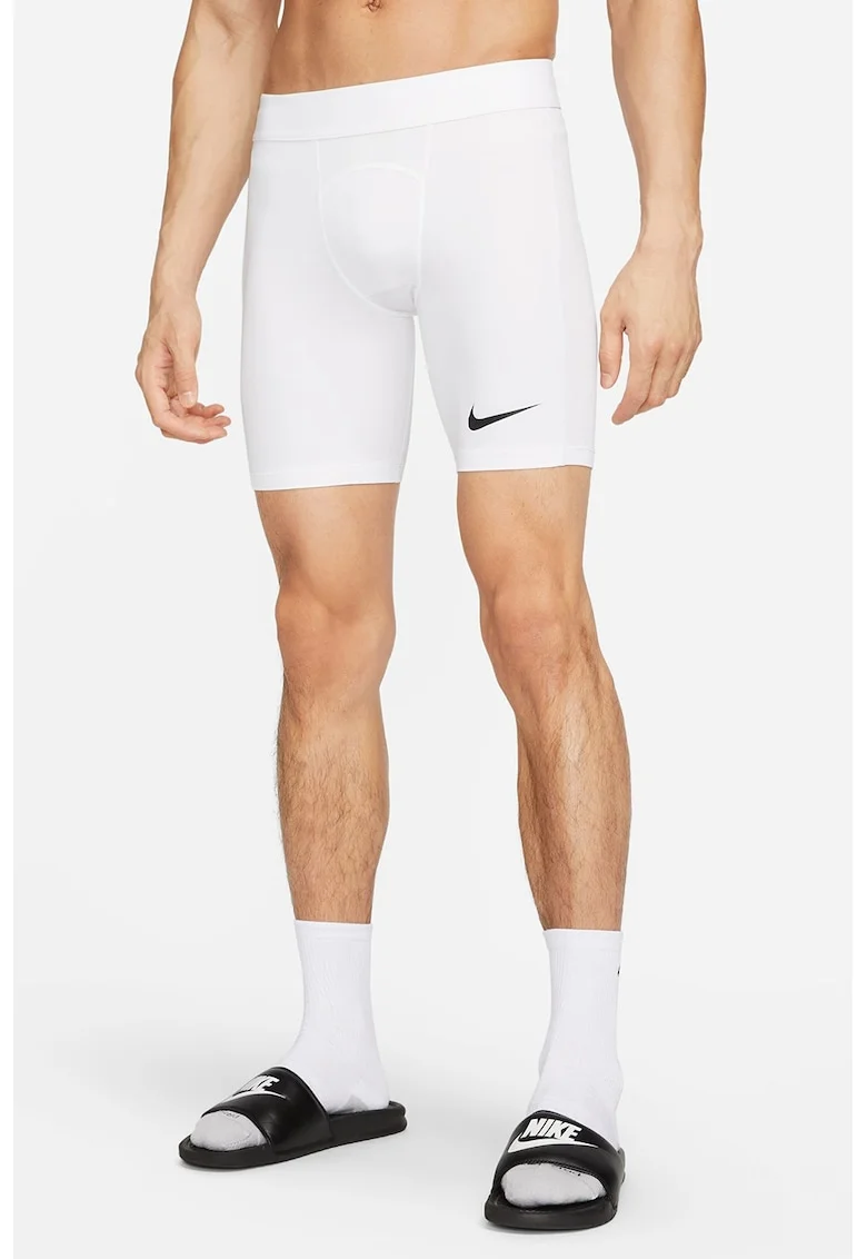 Colanti scurti cu tehnologie Dri-FIT pentru fotbal Strike, Alb optic