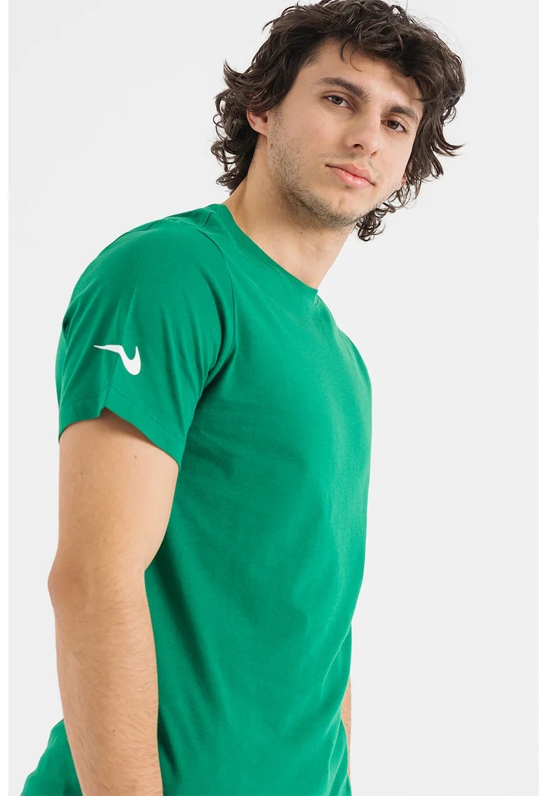 Tricou de bumbac pentru fotbal Park20, Verde englez