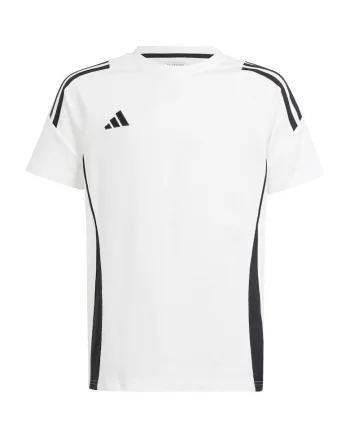 Tricou sport copii  Tiro 24 Sweat Jr, Bumbac, Alb