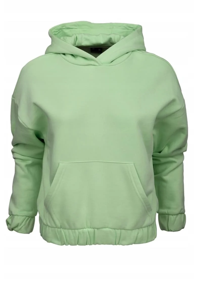 Hanorac sport dama,  Bumbac, Verde deschis,