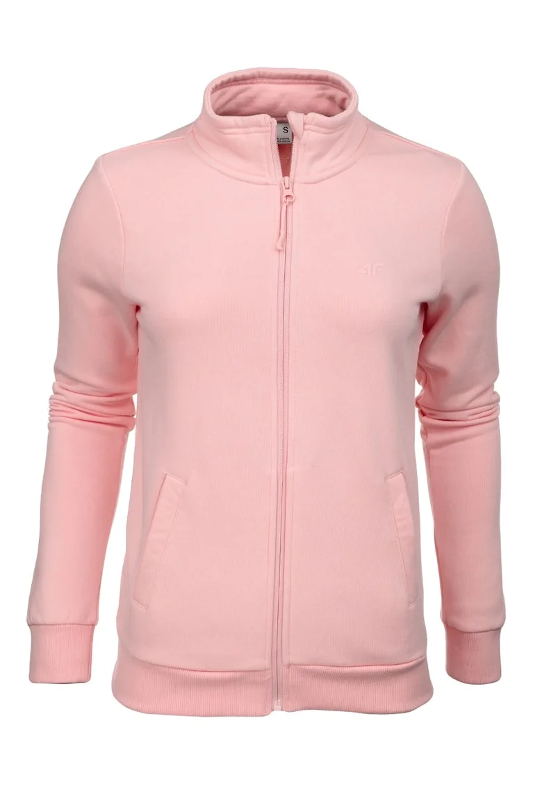Bluza sport de dama,  Bumbac/Poliester, Roz deschis,