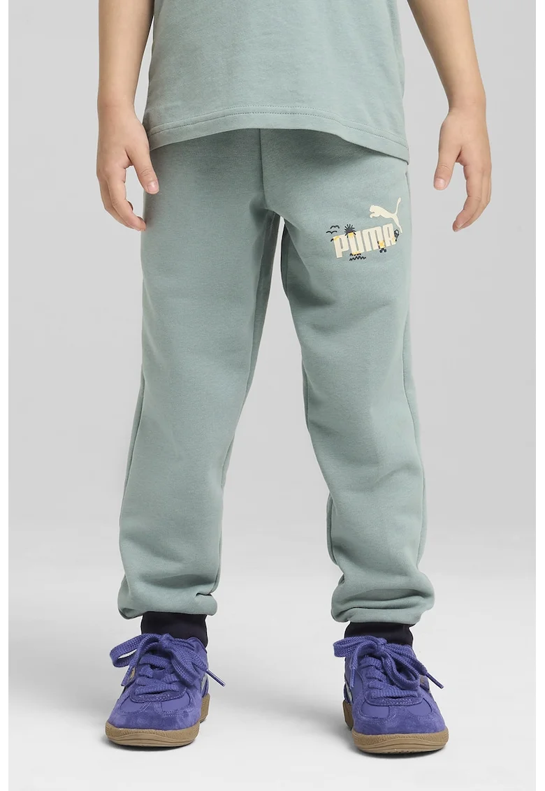Pantaloni de trening cu buzunare laterale, Verde deschis