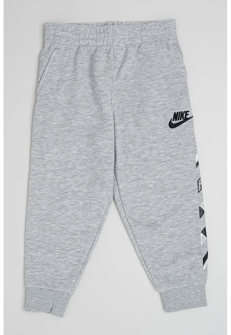 Pantaloni de trening cu buzunare oblice, Gri melange
