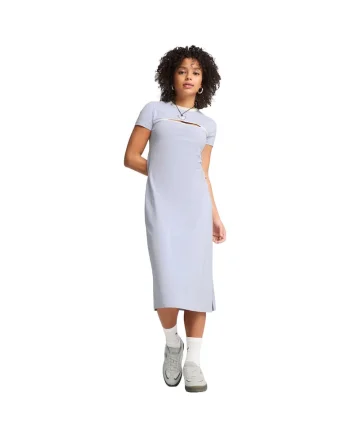Rochie femei  Wardrobe Ess Midi Cut-out Dress, Albastru,