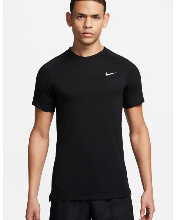 Tricou cu logo pentru fitness, Negru