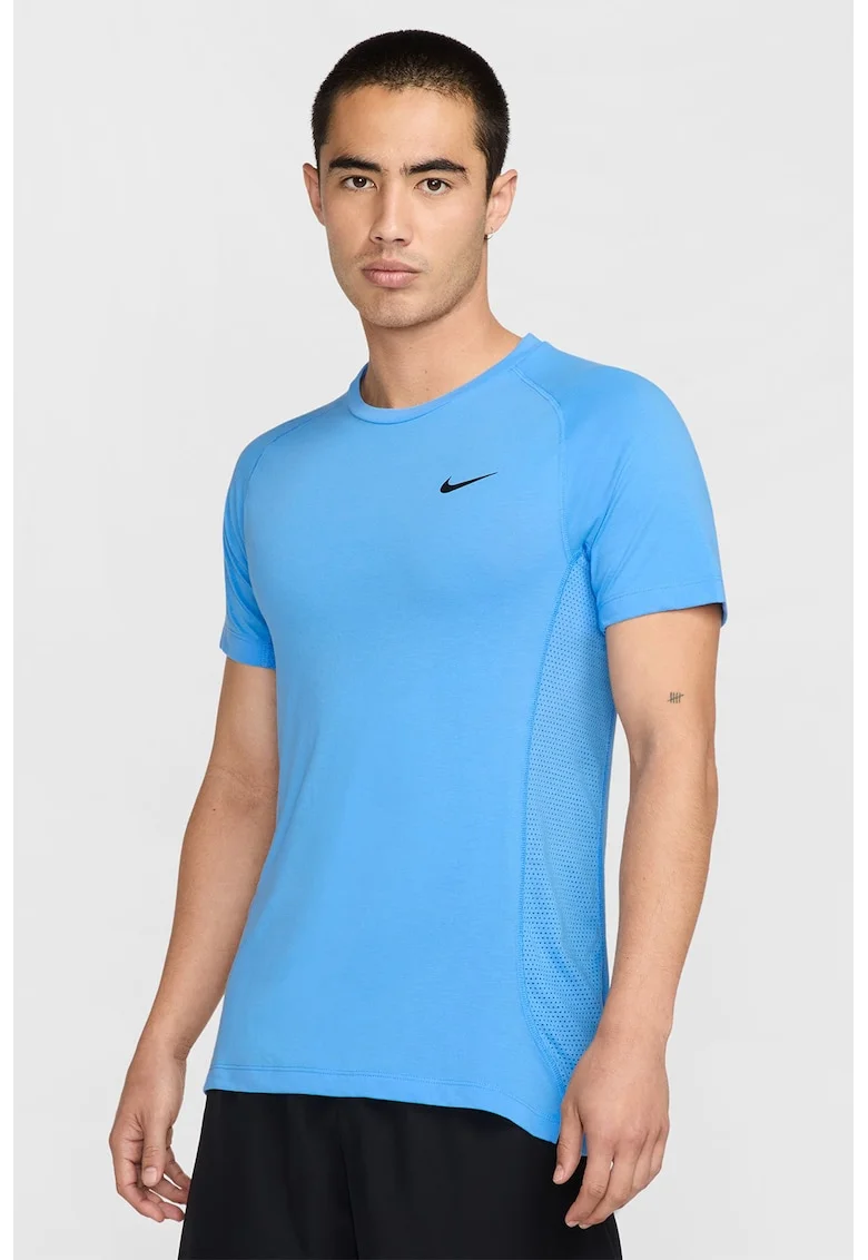 Tricou cu logo pentru fitness, Albastru