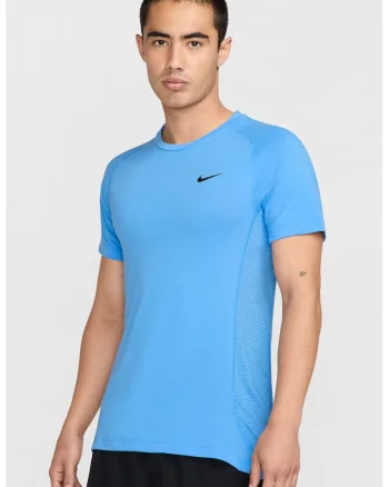 Tricou cu logo pentru fitness, Albastru