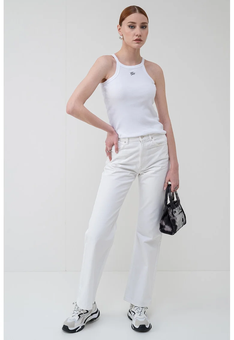 Top slim fit Autograph, Alb optic