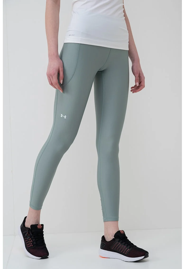 Colanti cu talie inalta, pentru antrenament Tech, Verde deschis