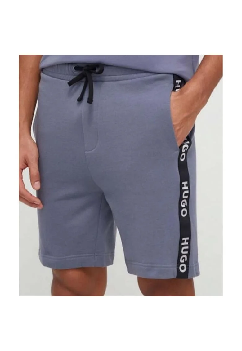 Pantaloni scurti cu logo si talie ajustabila