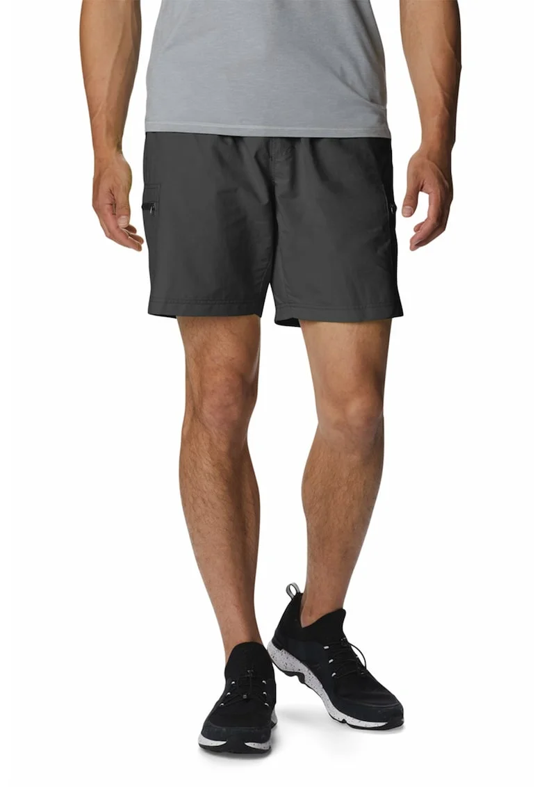 Pantaloni scurti cargo pentru trekking Mountaindale, Negru