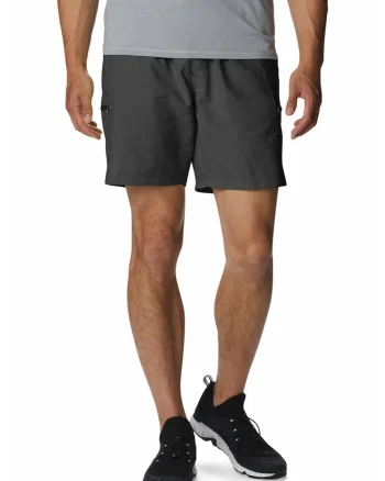 Pantaloni scurti cargo pentru trekking Mountaindale, Negru