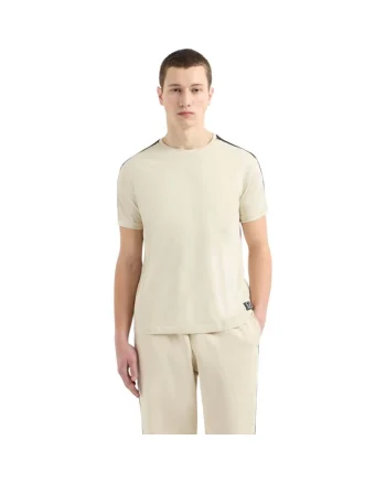 Tricou  EA7 Train Logo Series Tape 40704, Bej