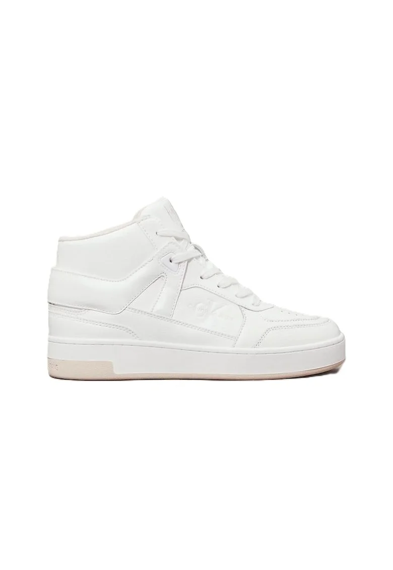 Pantofi sport  pentru Femei, basket cupsole mid mix, YW0YW01649-0LA, Alb, Alb