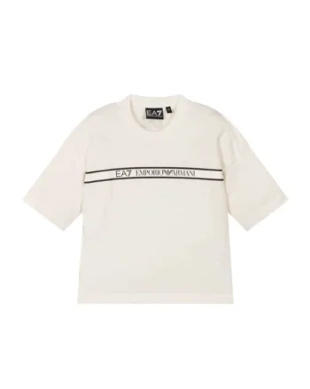 Tricou  pentru Fete, boy tee extended logo, 7B000069-AF10378-U0005, Alb, Alb