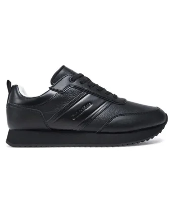 Pantofi sport  pentru Barbati, low top lace up logo lth, HM0HM01654-0GJ, Negru, Negru