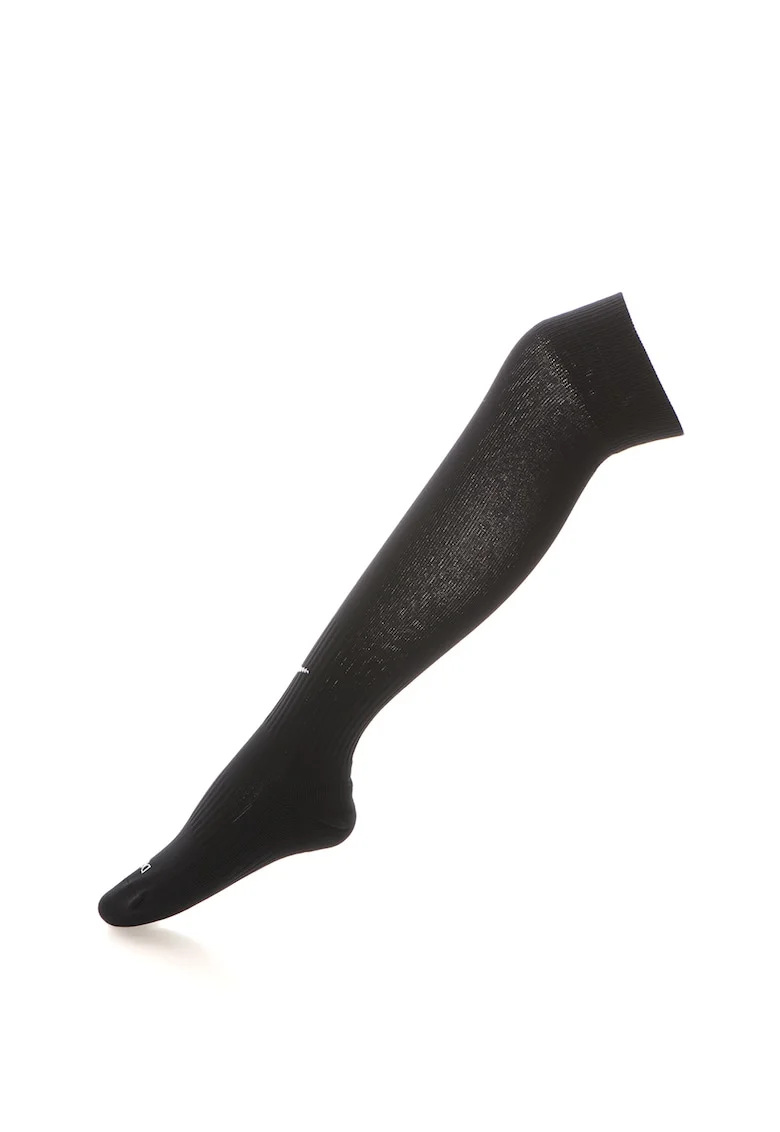 Sosete unisex pentru fotbal, cu logo, Negru