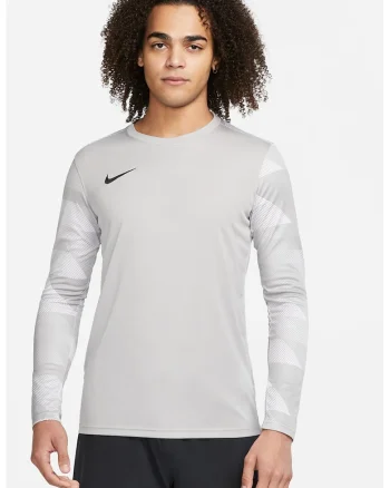 Bluza slim fit cu tehnologie Dri-Fit, pentru fotbal, Alb/Gri deschis