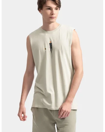 Top unisex de bumbac, Gri deschis