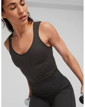 Top crop pentru antrenament EverSculpt, Negru