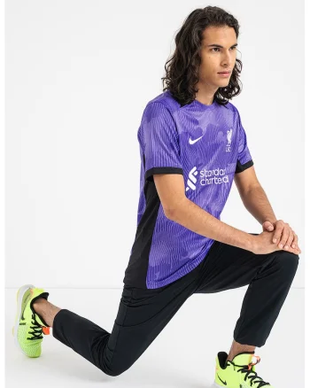 Tricou cu logo pentru fotbal, Alb/Negru/Ametist
