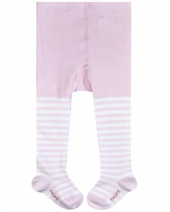 Dres cu dungi din amestec de bumbac, Alb/Roz