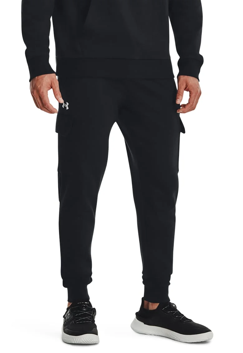Pantaloni cargo pentru antrenament Rival, Negru