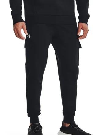 Pantaloni cargo pentru antrenament Rival, Negru
