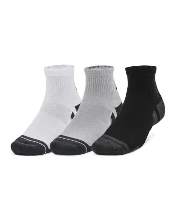 Set de sosete scurte unisex pentru fitness - 3 perechi, Alb/Negru/Gri