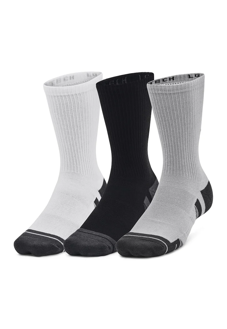 Set de sosete pentru antrenament Performanece Tech™ - 3 perechi, Alb/Negru/Gri