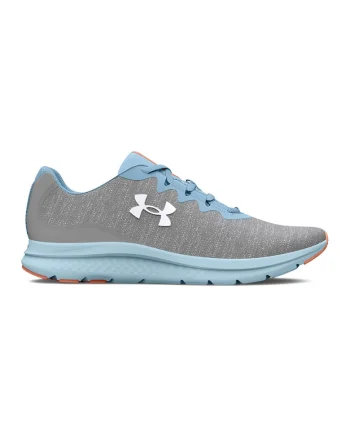 Pantofi cu design tricotat Charged Impulse 3 pentru alergare, Albastru lavanda/Gri melange