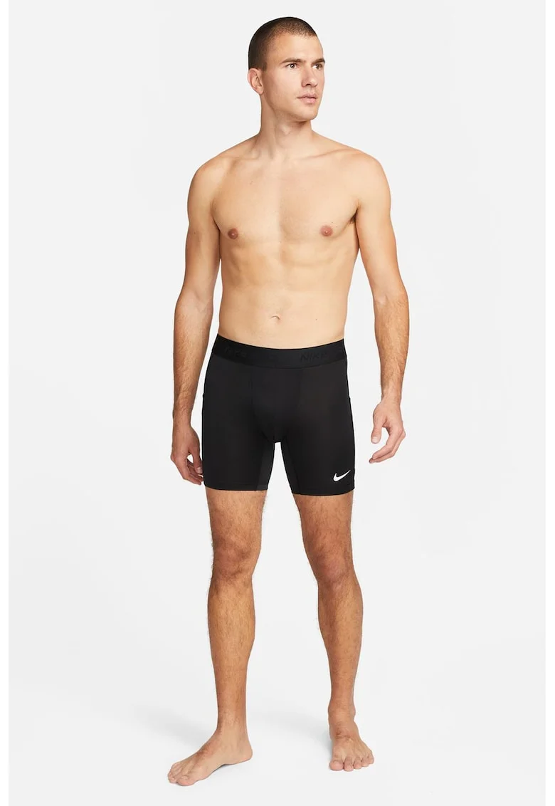 Colanti scurti cu tehnologie Dri-FIT si detalii logo, pentru fotbal si baseball, Negru