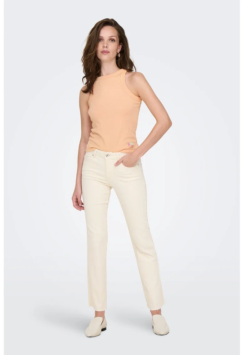 Top uni din amestec de modal, Caramel/Crem
