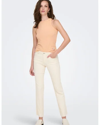 Top uni din amestec de modal, Caramel/Crem