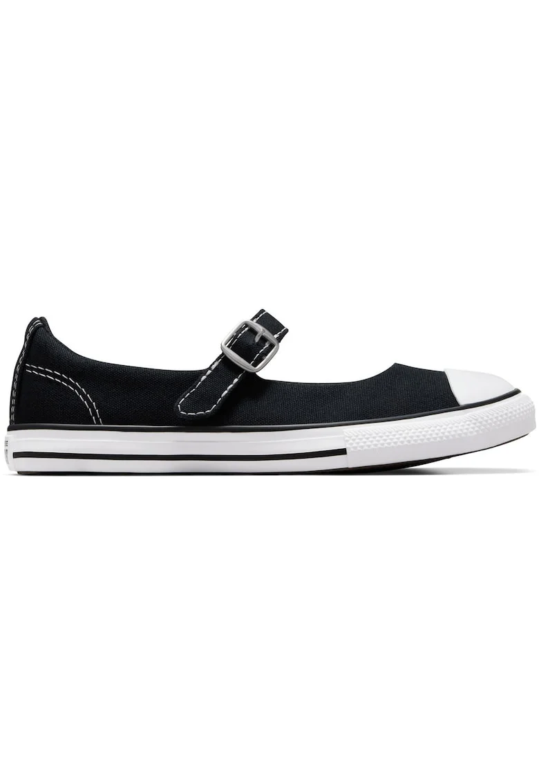 Flats  Ct As Dainty Mary Jane, Negru