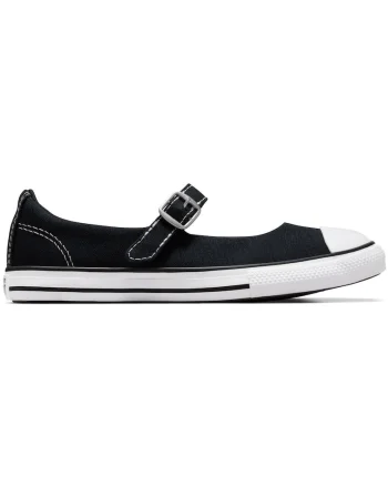 Flats  Ct As Dainty Mary Jane, Negru