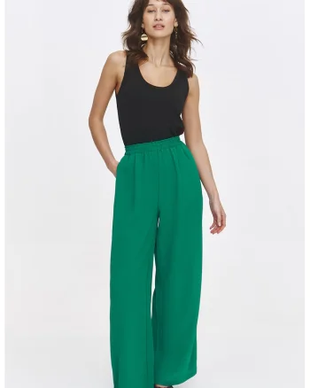 Top uni cu decolteu in rotund, Negru stins
