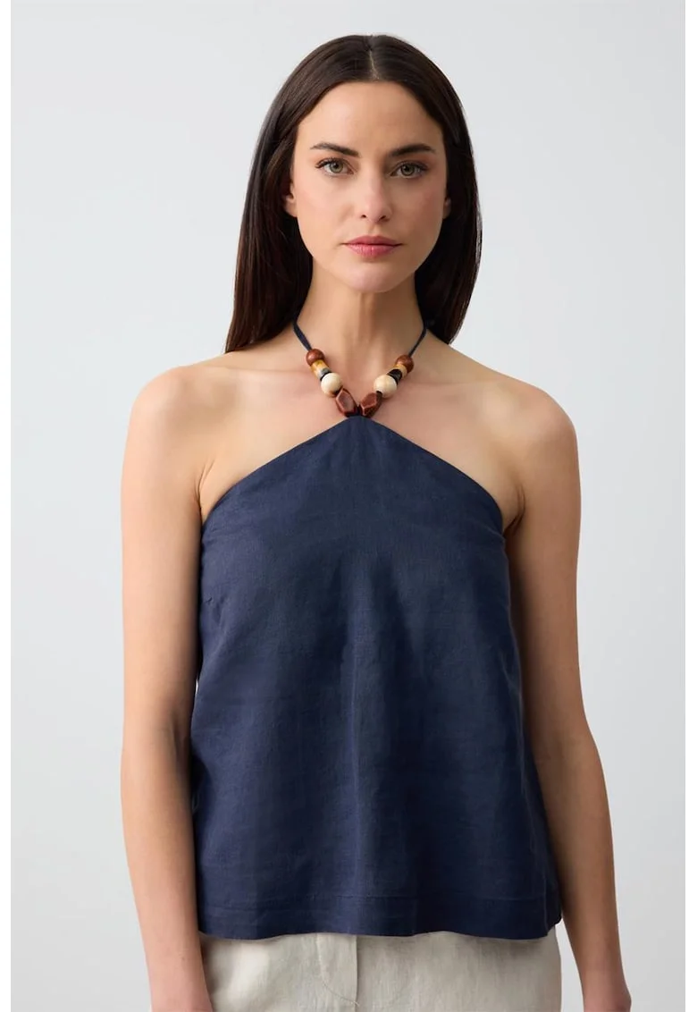 Top halter din in, Bleumarin