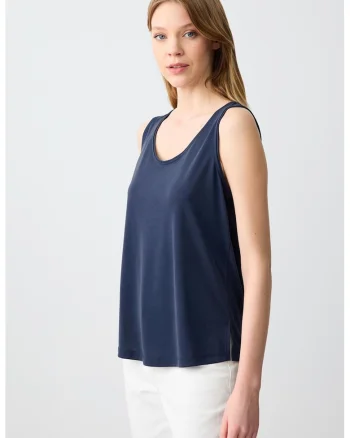 Top lejer din amestec de modal, Bleumarin