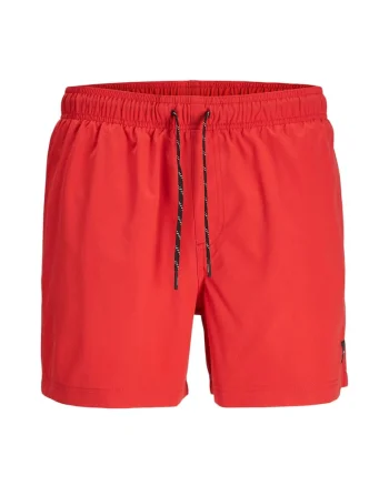 Short JACK &JONES Maui Swim Solid AKM 43695, Rosu