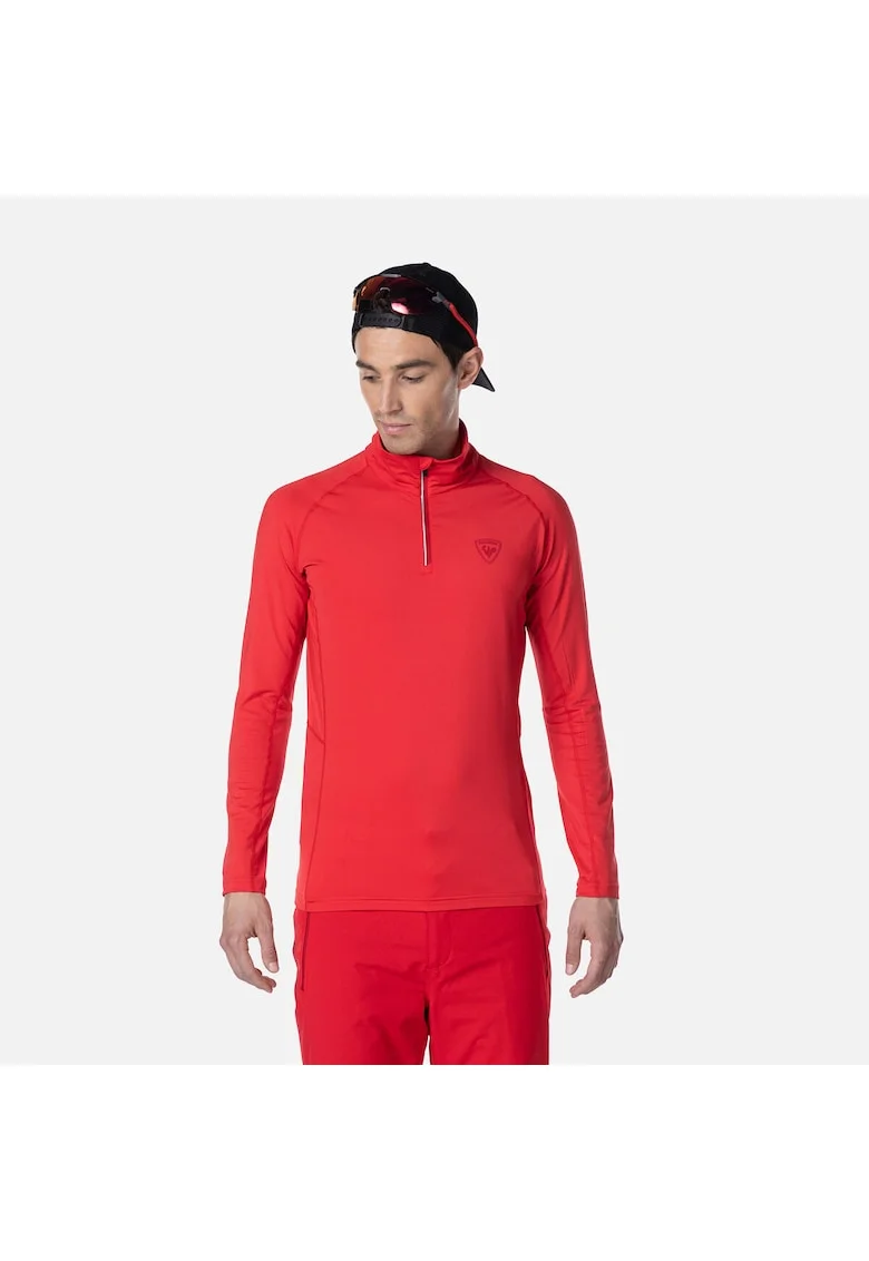Bluza sport  Classique, cu fermoar, pentru barbati, rosu, L, Rosu