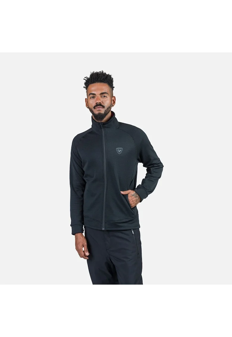 Jacheta  Blackside fleece, cu fermoar, negru, pentru barbati, Negru