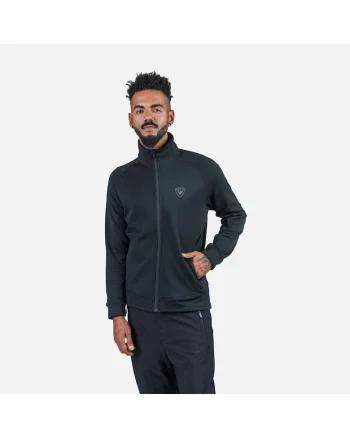 Jacheta  Blackside fleece, cu fermoar, negru, pentru barbati, Negru