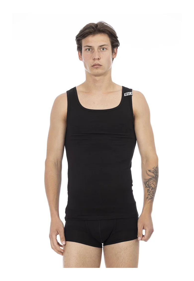 Set de top-uri slim-fit - 2 Piese, Negru