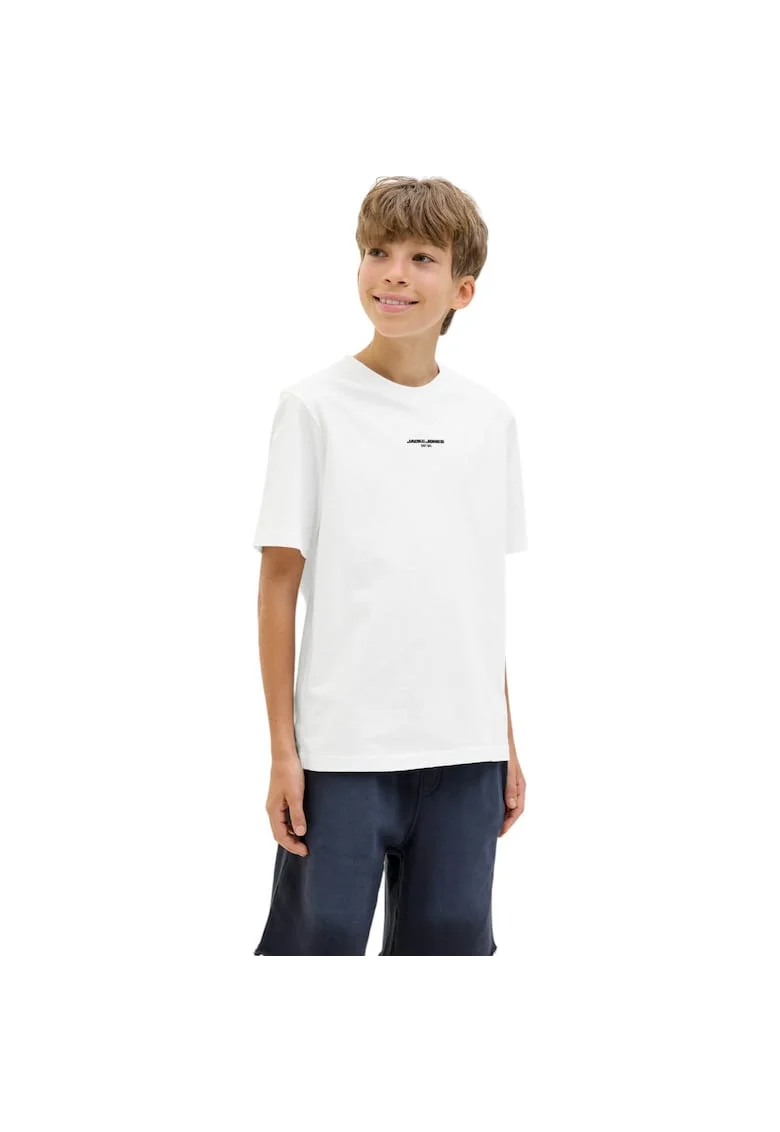 Tricou JACK &JONES Lido AOP Back Print JNR 43795, Alb