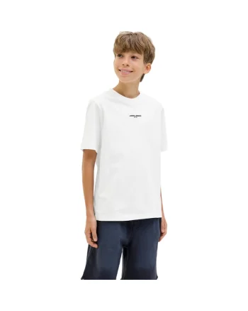 Tricou JACK &JONES Lido AOP Back Print JNR 43795, Alb