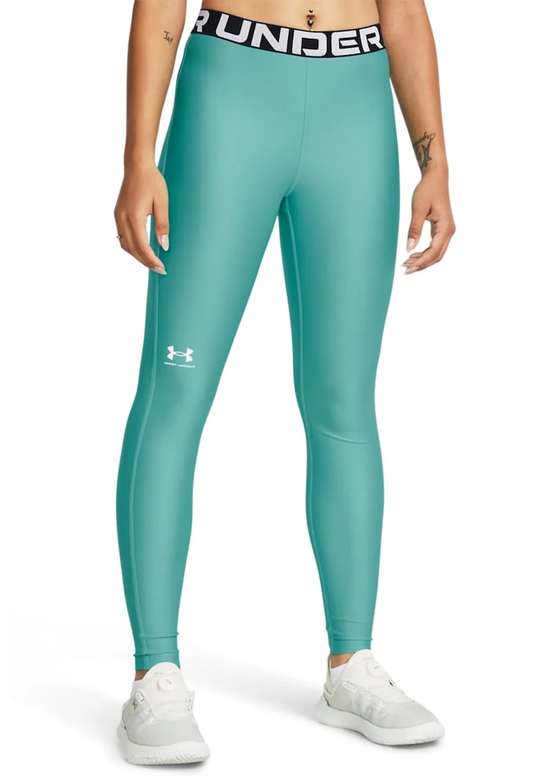 Colanti cu talie inalta, pentru fitness Authentics, Verde menta