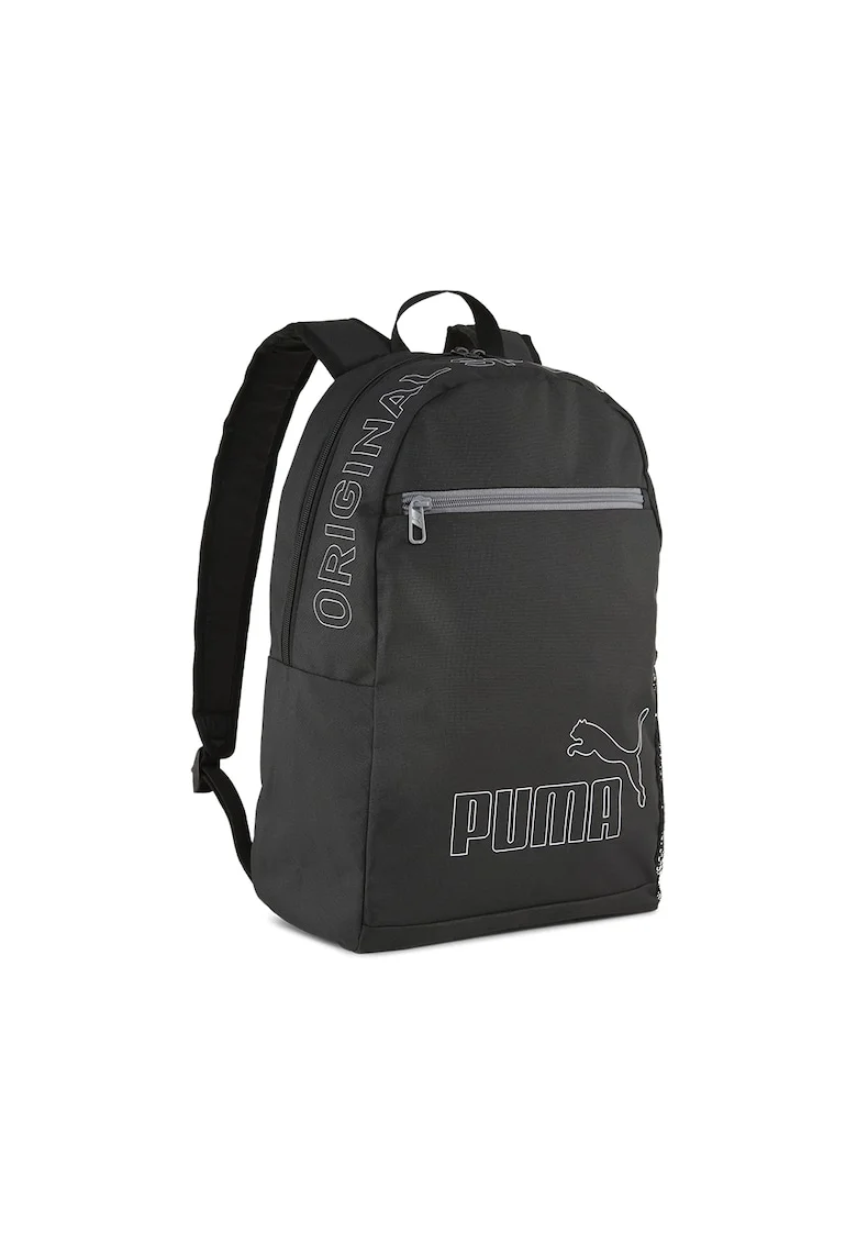 Rucsac cu imprimeu logo Phase II, Negru/Gri